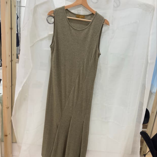 [LANCEL] diagonal line dress