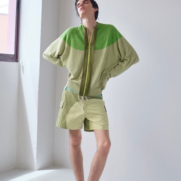 [1,2,3]에드워드 커밍 Half Moon Racer 가디건/그린