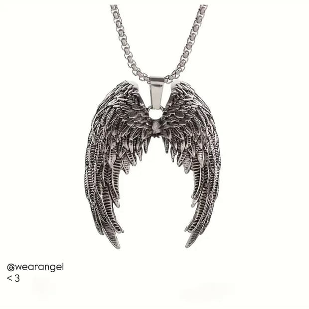 *구매 전 문의!* Y2k angel wings pendant <3