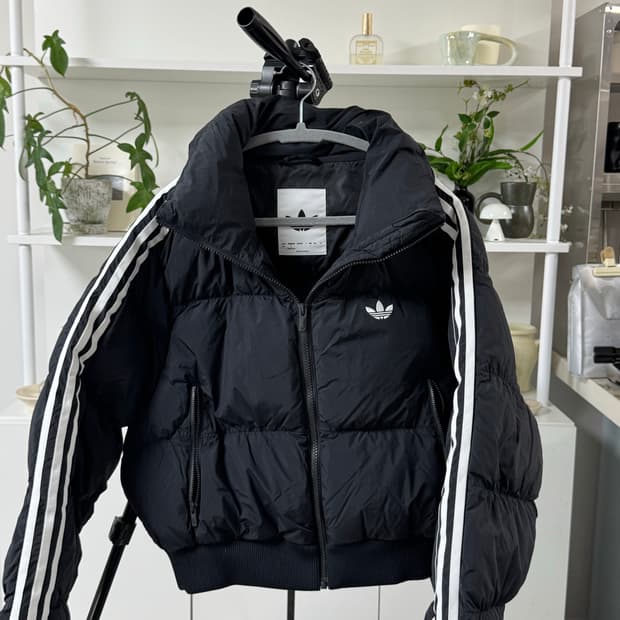 아디다스 퍼퍼 숏패딩 L95