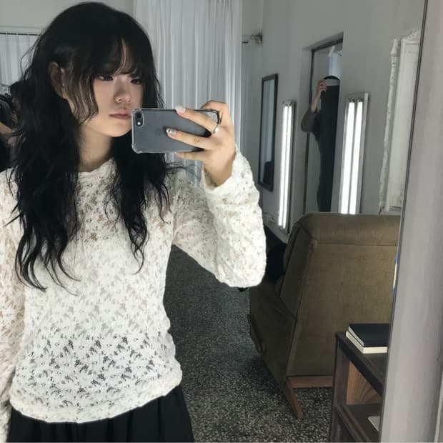 COMME des GARÇONS lace top