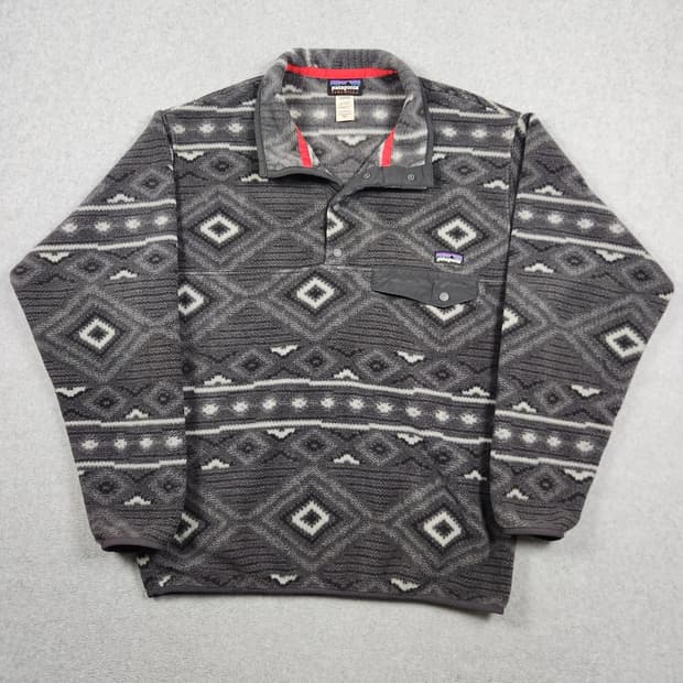 13FW 파타고니아 신칠라 스냅-T 플리스 풀오버 아이오타 패턴