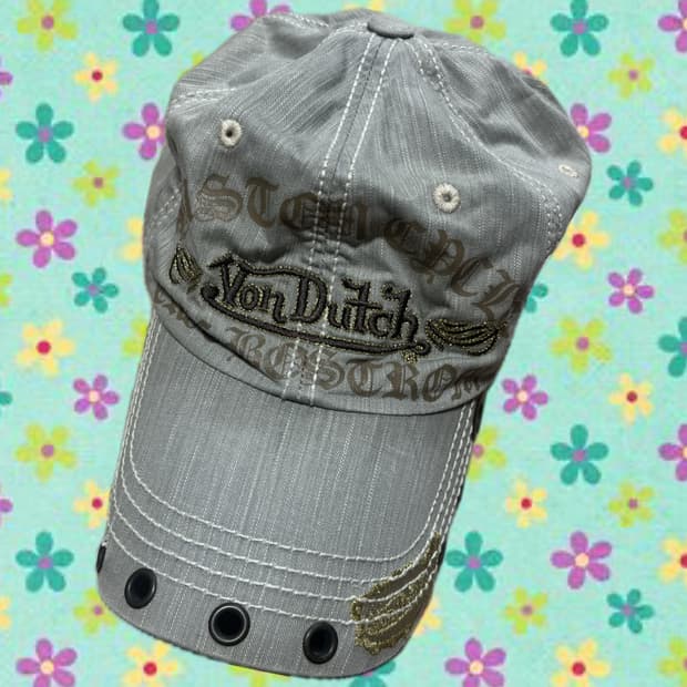 본더치 자수 포인트 데미지 볼캡