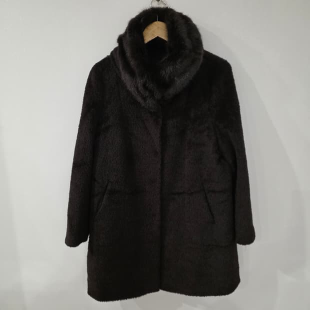 퍼 코트 갈색 94-108-165