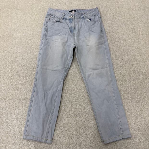 44 시슬리 여성 워싱 데님팬츠 0121T2