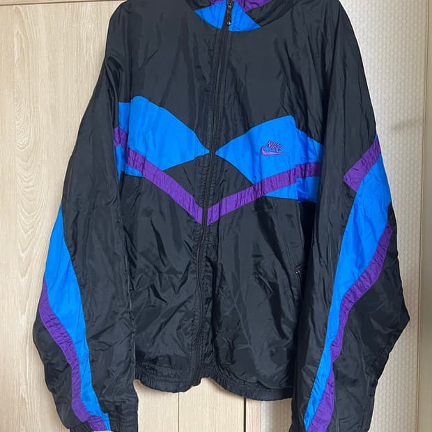90s 나이키 빈티지 올드스쿨 멀티컬러 바람막이 윈드브레이커
