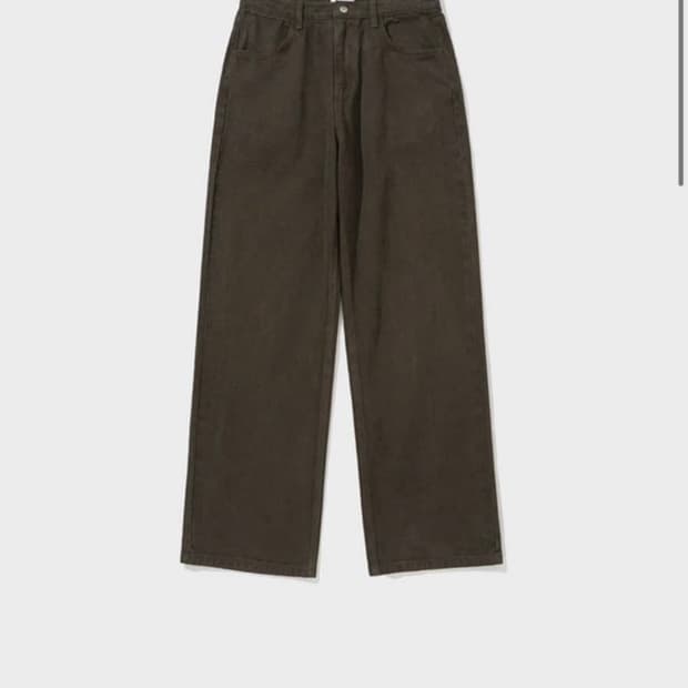 마이라이브러리 104 기먼트 다이드 팬츠 브라운 m