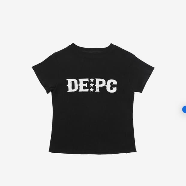 DEPC 뎁크 와플 블랙 반팔 티셔츠