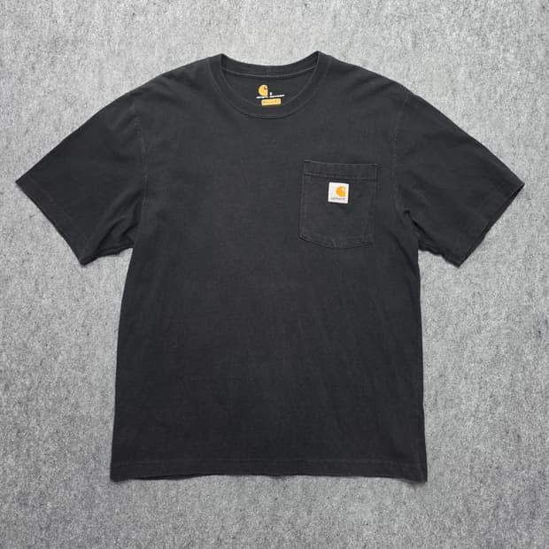 칼하트 포켓 워크웨어 오리지널핏 빈티지 반팔티 S