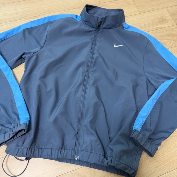 나이키 바람막이 자켓 블루 그레이 M