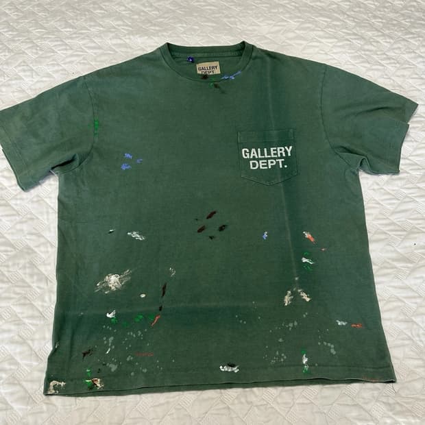 갤러리 디파트먼트 빈티지 로고 페인티드 포켓 티셔츠