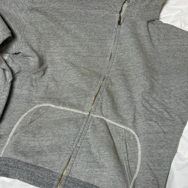 [3]아프레쎄 26ss 라이트웨이트 빈티지 후드 집업 그레이