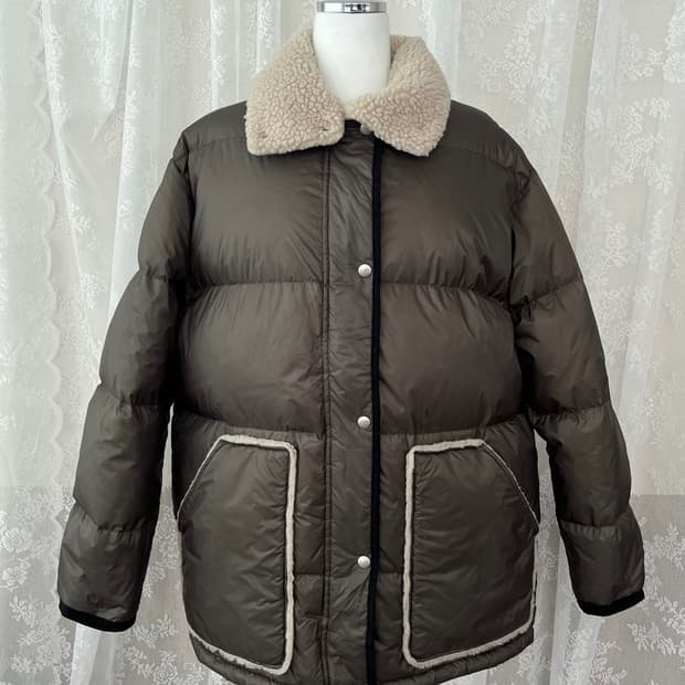 F) 스튜디오 톰보이 구스다운 패딩 점퍼 브라운