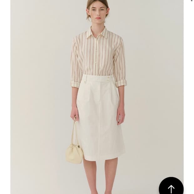 킨더살몬 Fouetté Cotton Skirt Off-White / S