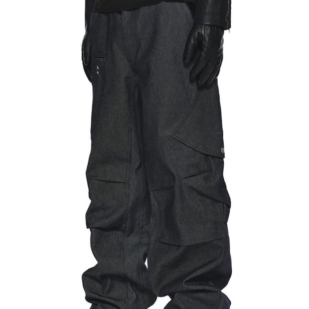 (M) 이그노타 코어:14 쉘 카고 인디고 팬츠