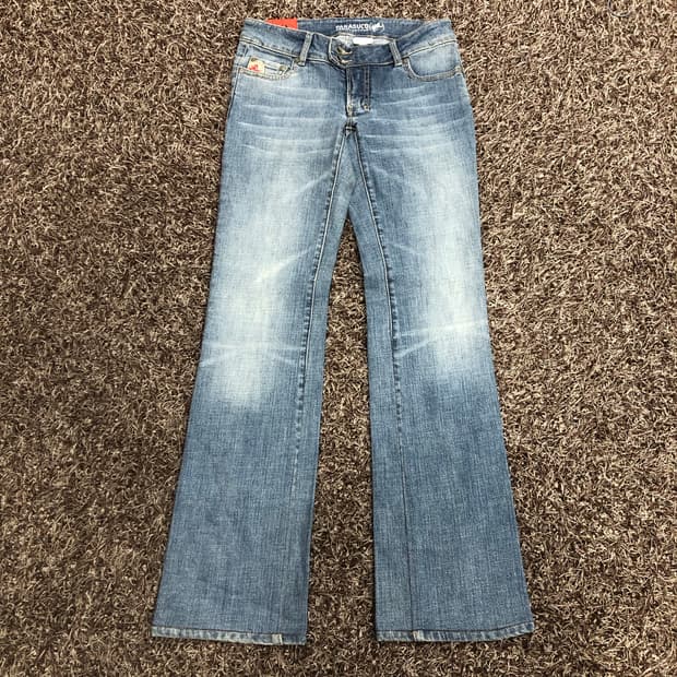 파라수코 워싱 부츠컷 데님 팬츠