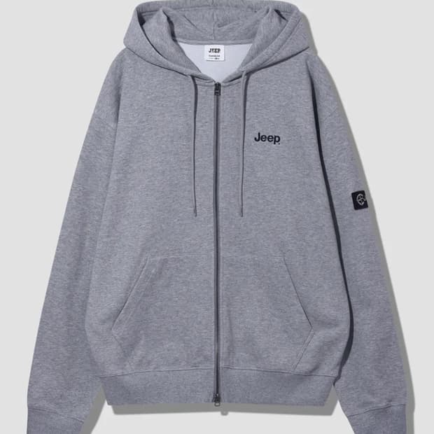 2WAY 오버핏 스몰 지프 후드집업 (JR5TZU051MG)