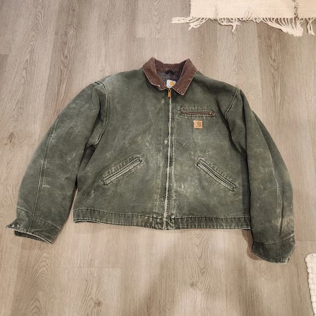 칼하트 J97 디트로이트 자켓 모스 그린