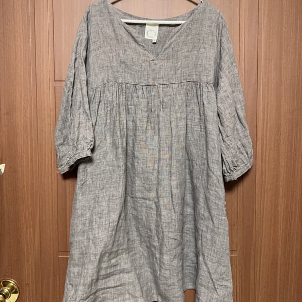 모리걸 하구미 히피 일본 빈티지 지구샵 그레이 원피스