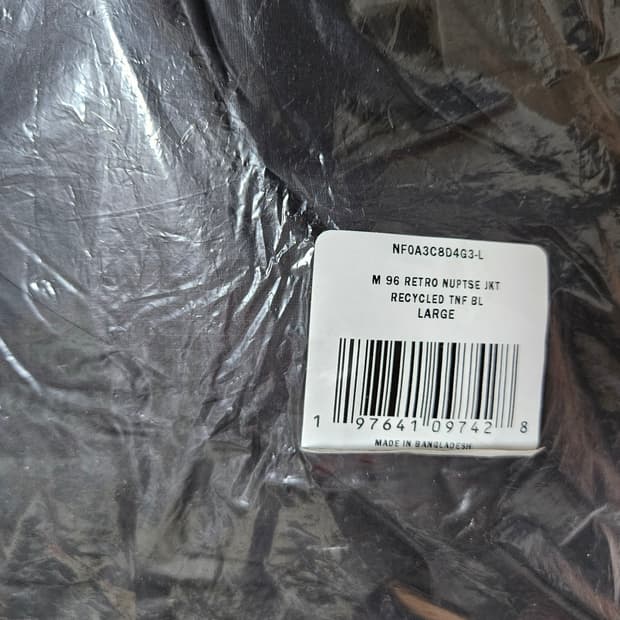 노스페이스눕시 블랙 해외판 L