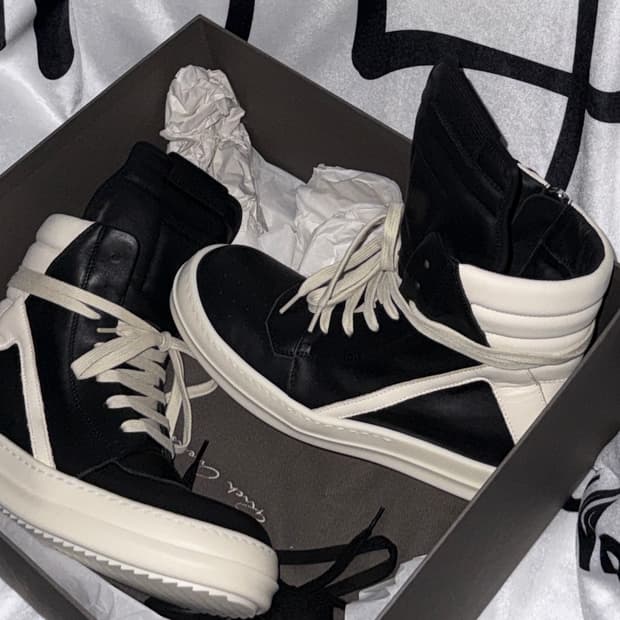 릭오웬스 Rick Owens 지오바스켓 흰검 39