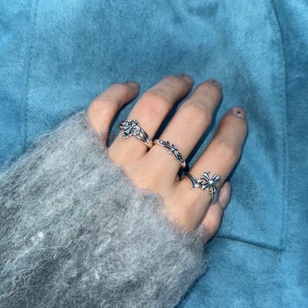 <남녀공용>실버925 오픈링 실버링 은반지 빈티지링