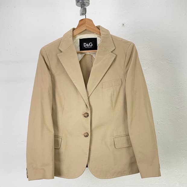 돌체앤가바나 베이지 먼스 2b 크로피 블레이저 자켓