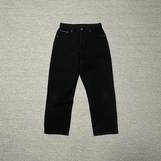 CALVIN KLEIN usa made black denim jeans