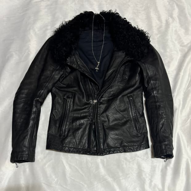00's Shellac Sheep fur rider jacket