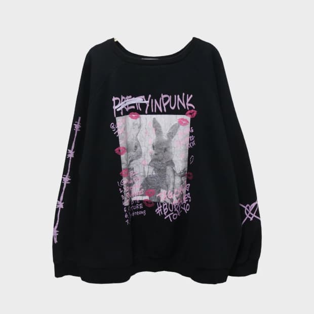 버블스 도쿄 고스로리 프린트 맨투맨 59825