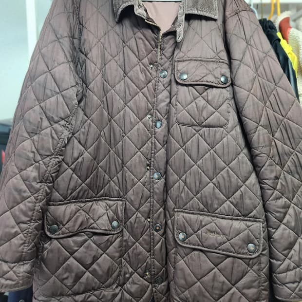 바버 퀼팅 자켓 L