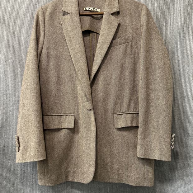 코우리 COURRI 헤링본 싱글 자켓