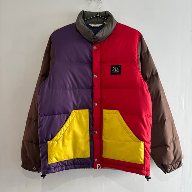 Bape colorblock down jacket