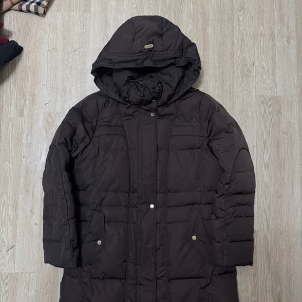 크로커다일 레이디스 덕다운 후드 롱패딩 XL