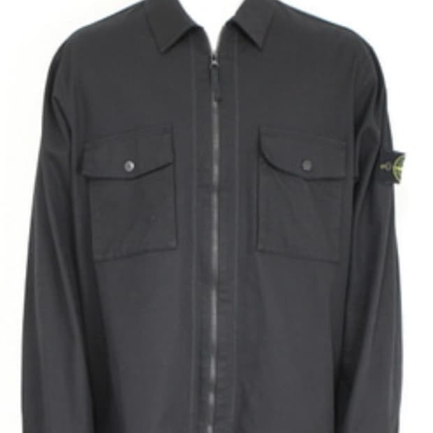 스톤아일랜드 코튼 블렌드 오버셔츠