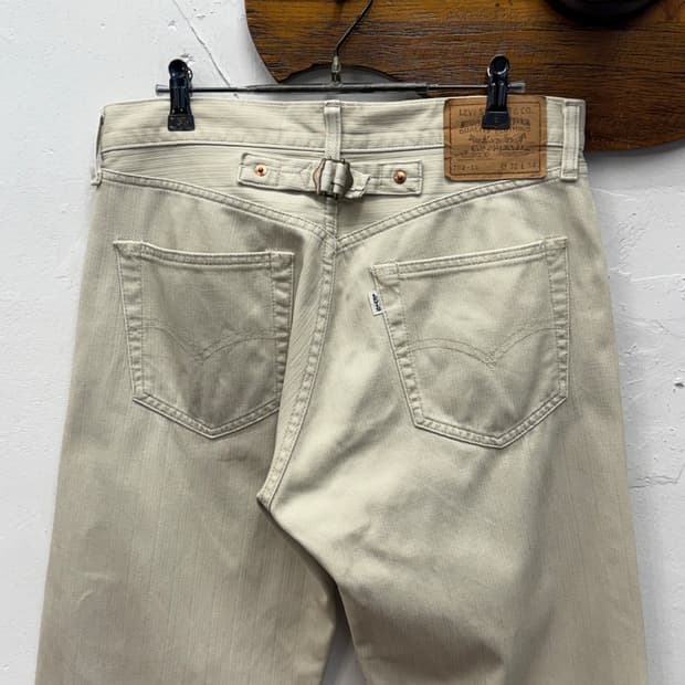 90s Japan LVC 702 Straight Buckle back