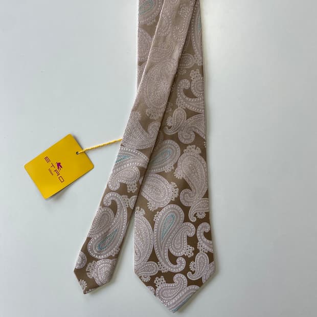(택달린) 미사용품 에트로(ETRO) 페이즐리 명품 정품넥타이