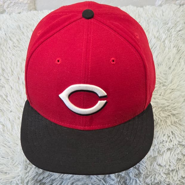 L8-2:뉴에라 59피프티 신시내티 레즈 온필드 캡 레드/블랙 (58.7