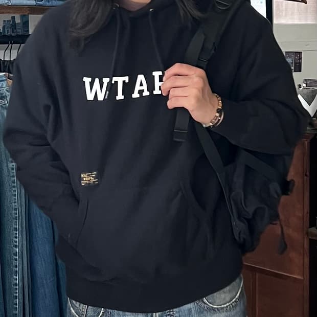 WTAPS Made In Japan 블랙 후드 M