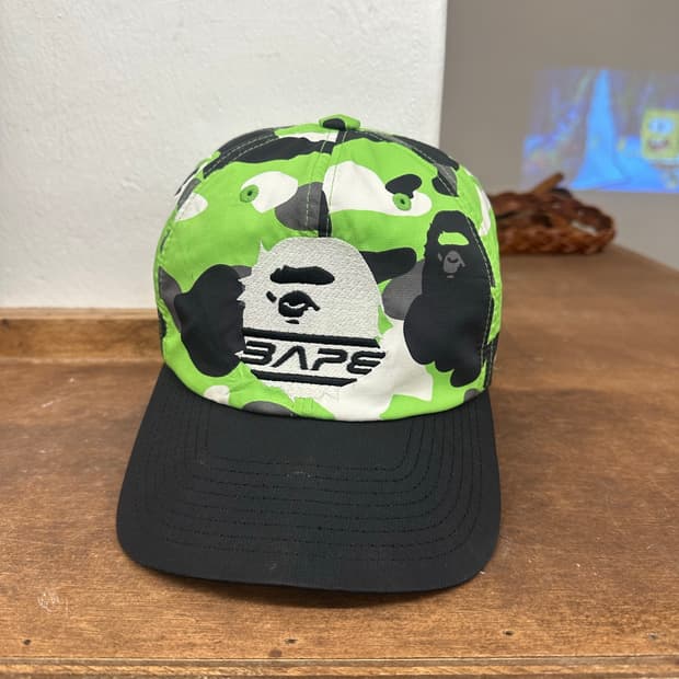 Bape 베이프 네온 카모 빅사루 캡