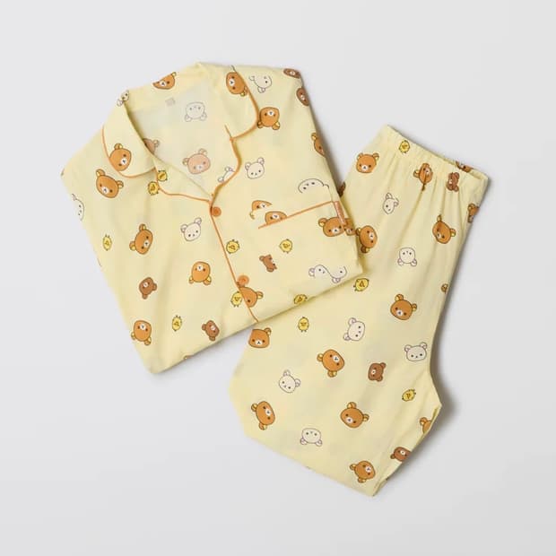 쿠마들의 자유시간 긴팔 파자마 (YELLOW)