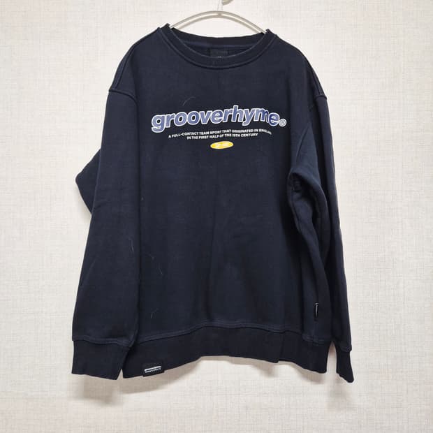 grooverhyme 네이비 맨투맨