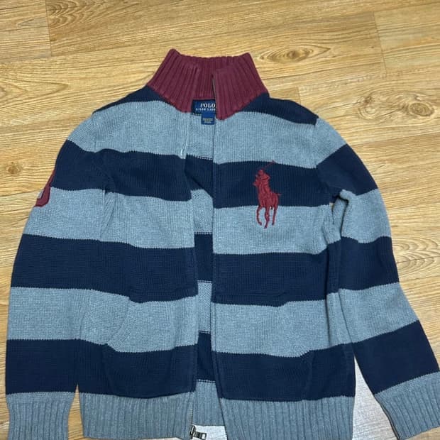 폴로 빅포니 니트집업