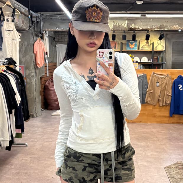폴로 진스 화이트 후드티 #csz4331