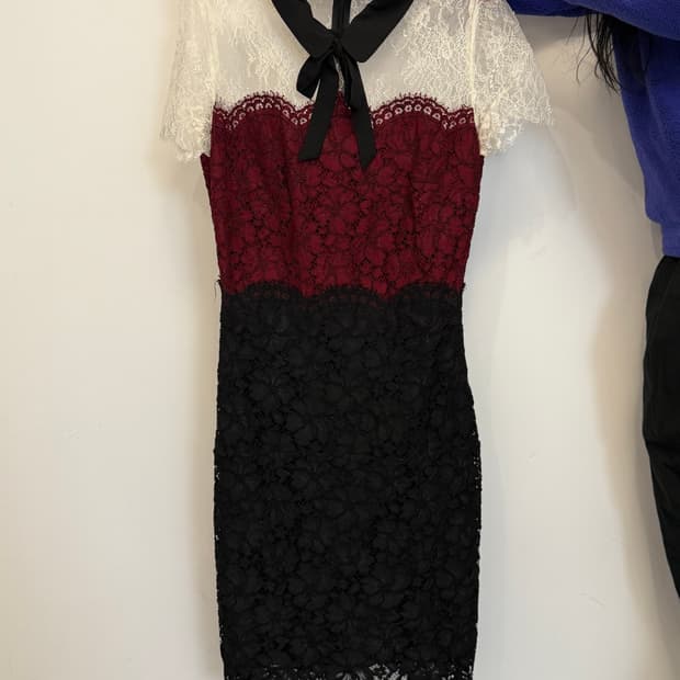 산드로 레이스 배색 원피스 사이즈 1