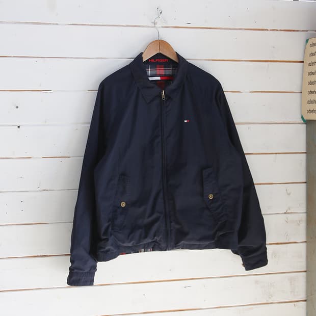 (착용컷) TOMMY HILFIGER 리버서블 블루종 (남성용 100)