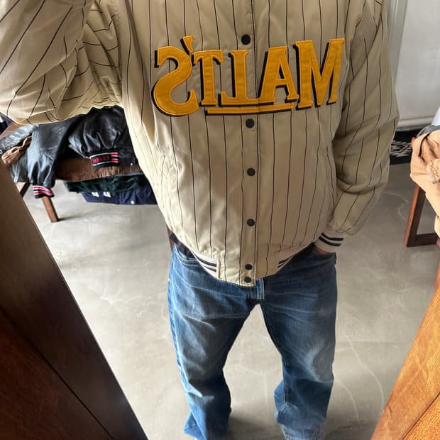 MALTS BEER 리버시블 스타디움 봄버 자켓