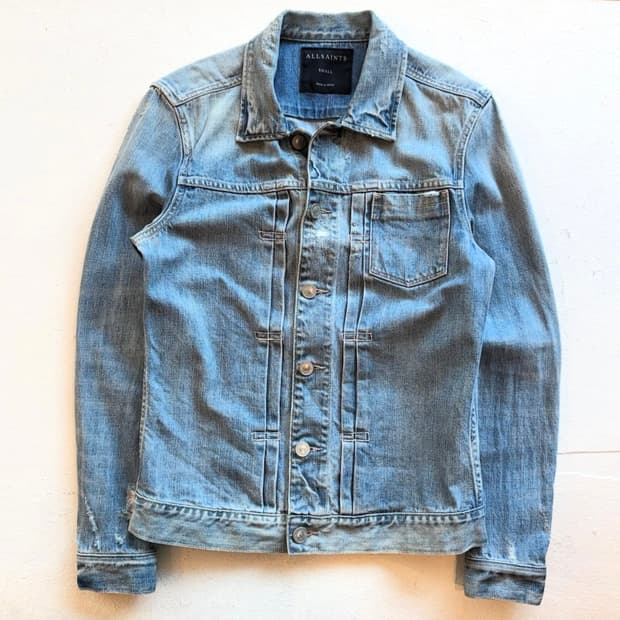 올세인츠 데님 트러커 자켓
