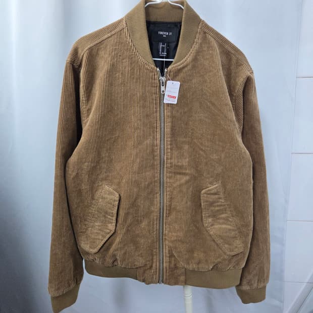 55/110 포에버21 코듀로이 골덴 자켓 점퍼 브라운