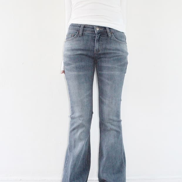 히피디피 빈티지 로우 데님 팬츠